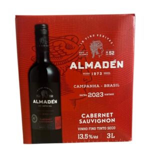 VINHO ALMADEN TINTO SECO CABERNET SAUVIGNON BIB 3 X 3 LTS (Vinhos)