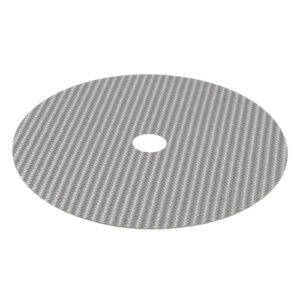 Tapete de CD de fibra de carbono, estabilizador de disco de 0,2 mm de fibra de carbono, tapete de afinação, estabilizador de disco feito de fibra de carbono para vários leitores de CD (prata) (Equipamentos)