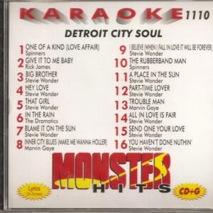 Monster #110 Karaoke CDG MALE MOTOWN Detroit City Soul Marvin Gaye Stevie Wonder (CDs)