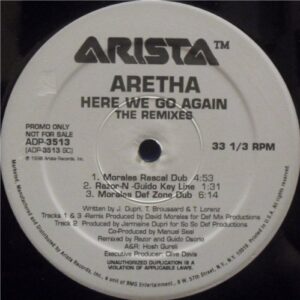 Aretha Franklin - Here We Go Again (Remixes) - Arista (Discos de Vinil)