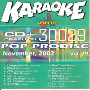 Karaoke Music CDG: Chartbuster Pop Pro CDG CB30029 - Pop Hits Of November 2002 - Cher (CDs)