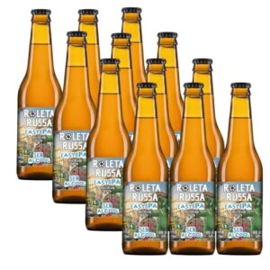 Kit 12 Cervejas Roleta Russa Easy IPA Sem Álcool Garrafa 330ml (Cervejas)