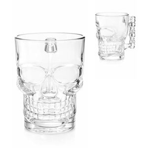 Hauskraft Caneca de Vidro Transparente Formato Caveira Viking Chopp Cerveja 500ml (Cervejas)