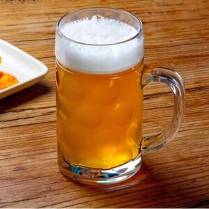 Caneca Alemã de Vidro para Chopp e Cerveja, Transparente, 1200 ml, Estilo Oktoberfest (Cervejas)