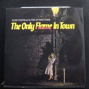 ONLY FLAME IN TOWN 12" SINGLE UK F BEAT 1984 - Elvis Costello & The Attractions (Discos de Vinil)