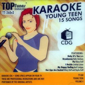 Top Tunes Karaoke CD+G Young Teen Vol. 4 TT-260-v2 - Ashlee Simpson; Avril Lavigne; Hilary Duff; JoJo; Kelly Clarkson; Lindsay Lohan (CDs)