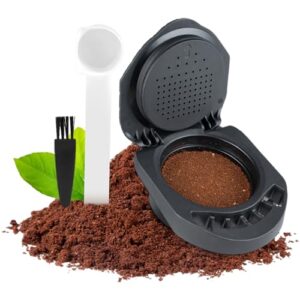 FOVNOT Recarregável reutilizável cápsula adaptador para Dolce Gusto, café cápsula conversor compatível para Piccolo XS/EDG 305/EDG 606.S/Génio S/Génio Mini (Café)
