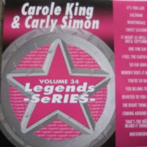 LEGENDS Karaoke CDG #34 Hits of CAROLE KING & CARLY SIMON (CDs)