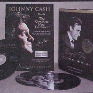 Johnny Cash Reads the Complete New Testament 16 CD Delulxe Gift Set with Free Ring of Fire Book and Music CD - Johnny Cash (CDs)