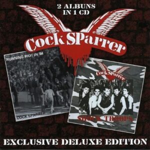Cock Sparrer - Shock Troops + Running Riot in '84 - 2 lps in 1 cd (Slipcase ) - Cock Sparrer (CDs)
