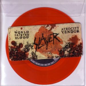 World Painted Blood 7 Inch RED Vinyl Single w/ Unreleased Track (Ultra Limited Edition Only 2,500 Made) - slayer (Discos de Vinil)