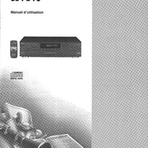 Instruction Manual for Technics SL-PD10 CD Changer Owners Instruction Manual Reprint Every Instruction Manual (CDs)