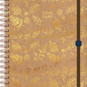 JandaIA - Caderno Neo com Pauta Inteligente Univ CD 80Fls Reposicionáveis - Kraft Gold (CDs)