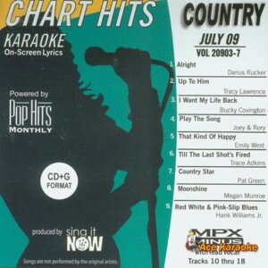 Pop Hits Monthly Country Karaoke Music CDG - July 2009 - Darius Rucker (CDs)