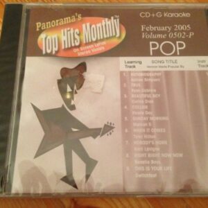 Karaoke Music CDG; Top Hits Monthly, Pop - February 2005 - Ashlee Simpson, Maroon 5, Beastie Boys, Celine Dion, Ryan Cabrera, Switchfoot, Avril Lavigne (CDs)