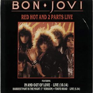 Red Hot And 2 Parts Live - Red vinyl - Autographed - BON JOVI (Discos de Vinil)