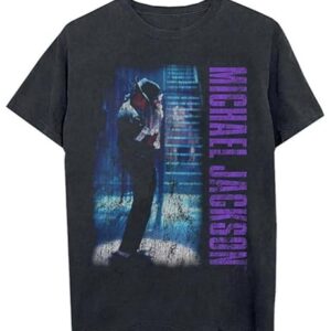 Michael Jackson Camiseta unissex adulta Michael Jackson Official Merch preta ou branca com estampa de vídeo, Preto, M (CDs)
