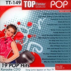 Top Tunes Karaoke CD+G Gal Pop Vol. 31 TT-149 - Various Artists (CDs)