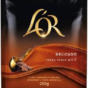 LOR Café Torrado e Moído Delicado, Torra Suave, 100% Arábica, Moído, 250g (Café)