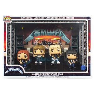 Funko Pop! Moment Deluxe: Bonecos de vinil Metallica Master of Puppets Tour (1986) (edição limitada exclusiva de 2022) (Discos de Vinil)
