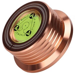 Estabilizador de peso de gravação, estabilizador de disco LP para toca-discos LP toca-discos, alto-falantes do chassi do leitor de CD Player (ouro rosa) (Equipamentos)