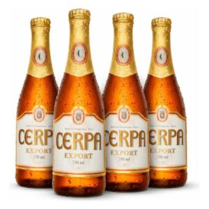 Kit 4 Cerveja CERPA Export Long Neck 350ml – Lager Puro Malte 4,6% ABV (Cervejas)