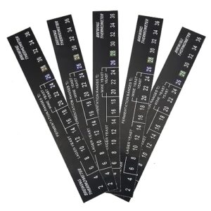 Adesivos de Termômetro Fabricação LCD para Cerveja Artesanal Vinho Lager e Ale - Termômetros Autocolantes com Display Temperatura Fáceis Usar (Cervejas)
