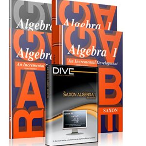 Saxon Algebra 1: 3rd Edition Homeschool Kit with Solutions Manual & DIVE Instructional CD - John Saxon (CDs)