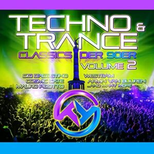 Techno & Trance Classics Der 90er Vol.2 - Cosmic Gate, Gigi d'Agostino, Taucher, DJ Tiesto, The Quest (CDs)