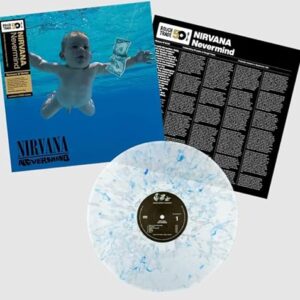 Nevermind Blue White Splatter, Nirvana Vinyl Record LP - Nirvana (Discos de Vinil)