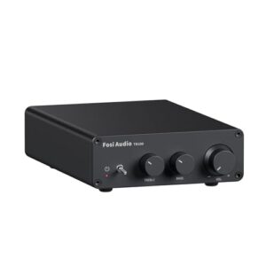Fosi Audio Tb10D 600W Tpa3255 Amplificador de Potência Áudio Doméstico Alta Fidelidade Estéreo Classe D Digital 2 Canais Integrado Mini Alto-Falante Passivo Amp (Equipamentos)