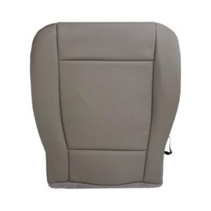 2017 2018 2019 2020 2021 Ford F250 F350 F450 F550 XL Heavy Duty Work Truck Replacement Capa de assento inferior do motorista (vinil cinza (couro sintético)) (Discos de Vinil)