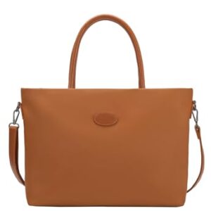 Lenna's Bolsa de Ombro Pasta Transversal Para Notebook com Estilo Executivo Tote Bag Feminina Caramelo (Discos de Vinil)