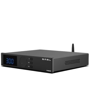 S.M.S.L Amplificador de potência HiFi A300, amplificador integrado Classe D SDB receptor de áudio de alta resolução, RCA, Bluetooth 5.0, entrada USB, 165W x 2 THD+N 0,004% (com controle remoto) (Equipamentos)