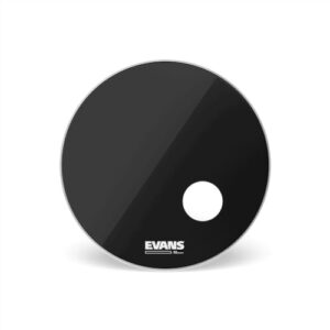 Evans Cabeça de Bumbo EQ3 Resonant Preta, 66 cm (Discos de Vinil)