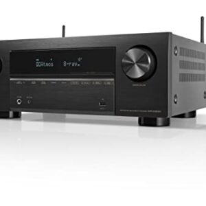 Receiver Avr-X2800h 7.2 Canais 8k 95w Para Canal 3d Heos Denon (Equipamentos)