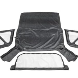 Rampage Factory Replacement Soft Top | Vinil, Jeans Preto com Janelas Transparentes | 98815 | Serve para Suzuki Sidekick/Geo Tracker 1995-1998 (Discos de Vinil)