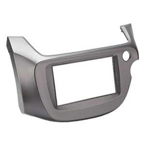 2 DIN ABS Center Console CD Trim Panel Cover Car Adaptations Replacement for Fit Jazz 2008-2013 (CDs)