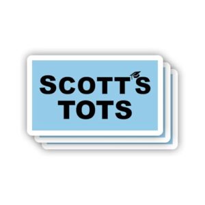 (3 peças) Adesivo Scott's Tots com frases motivacionais sarcásticas, citação humorística, decalque de vinil para Kindle, laptop, garrafa de água, capacete rígido de telefone, adesivo de citação de (Discos de Vinil)
