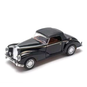 POWER TOYS Miniatura Carro carrinho de ferro metal antigo 3 modelos escala 1:36 M e r c e d e s 300S e C a d i l l a c(PRETO 01) (CDs)