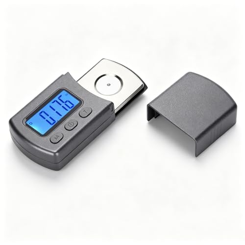 Medidor de escala de força para toca-discos digital, medidor de pressão de força de rastreamento de luz de fundo LCD portátil para gravação de braço para cartucho fono Tonearm (Equipamentos)