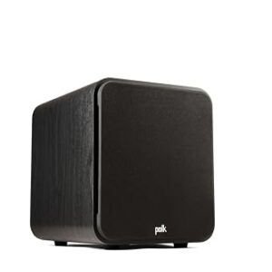 Polk Audio Subwoofer Signature Elite ES8 (preto), Woofer de alcance longo de 20 cm com cone de polímero preenchido com mineral, amplificador classe D de 100 W, subwoofer doméstico de disparo frontal, (Equipamentos)