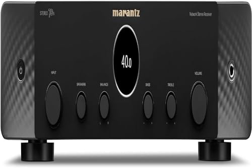 Marantz Receptor AV STEREO 70s 2-Ch (75W x 2) – Receptor compacto de home theater 4K/120 e 8K, amplificação classe A/B, suporta Spotify Connect, Airplay 2, Bluetooth e muito mais via Wi-Fi e HEOS (Equipamentos)