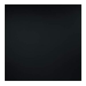 Genesis Azulejos de teto pretos macios de 60 cm x 60 cm - fácil instalação - Impermeável, lavável e com classificação de fogo - PVC de alta qualidade para evitar quebra (um azulejo) (Discos de Vinil)