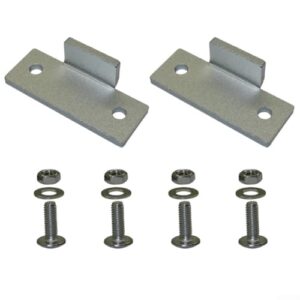 Kit de reparo de dobradiça de tampa antipoeira para toca-discos Technics compatível com os modelos SL D2 SL Q2 e SL 3200 - Suportes de metal com parafusos e porcas para ajuste seguro (Equipamentos)