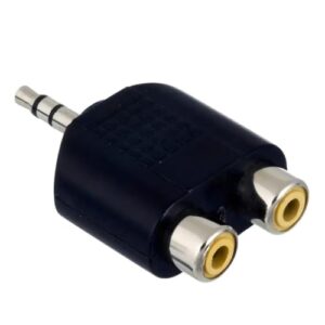 Adaptador Auxiliar P2 para RCA 2 Vias, Áudio Estéreo, Conector 3,5mm (Equipamentos)