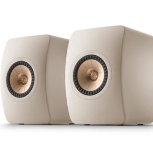 KEF Alto-falantes de estante metapassivos LS50 - par (concha areia) (Equipamentos)
