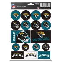 Folha adesiva de vinil Jacksonville Jaguars 12,7 cm x 18 cm (Discos de Vinil)