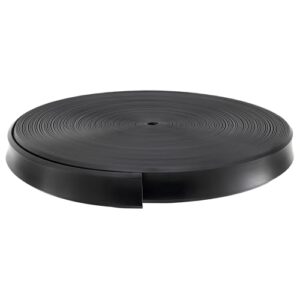 Inserção de vinil RV de 2,5 cm | Encaixe de acabamento em vinil RV | Acabamento de teto RV (100", preto) (Discos de Vinil)