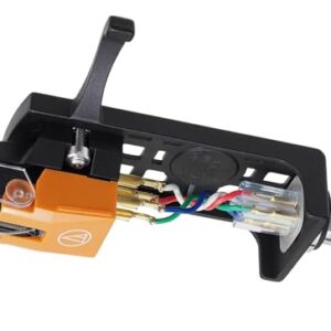 Audio-Technica VM530EN/H Kit combo de cabeça/cartucho para toca-discos, laranja (VM530ENH) (Equipamentos)